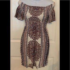 TILLY’S OFF THE SHOULDER DRESS.